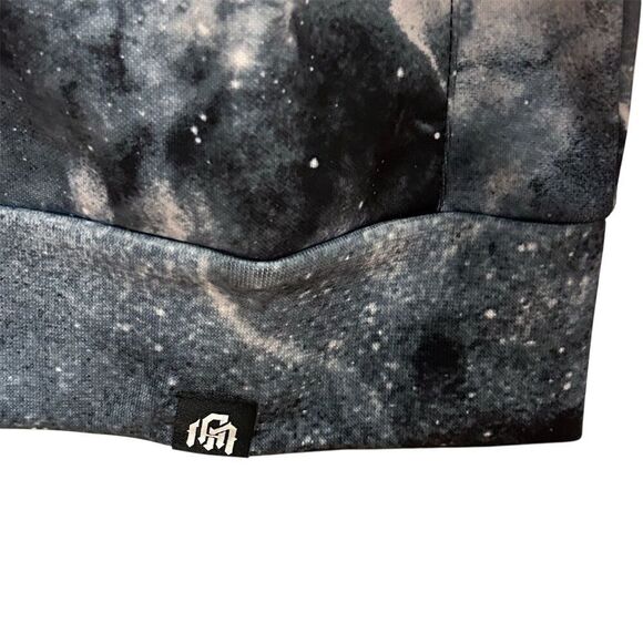 Into the AM Men's Multicolor Space Star Print Pullover Hoodie M - Picture 7 of 16